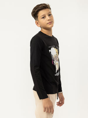LONG SLEEVE T Black / 14