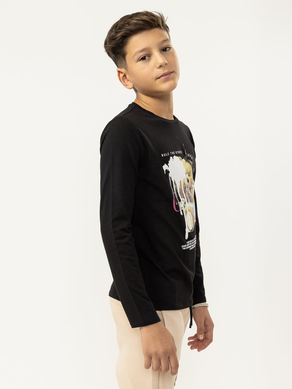 LONG SLEEVE T Black / 14