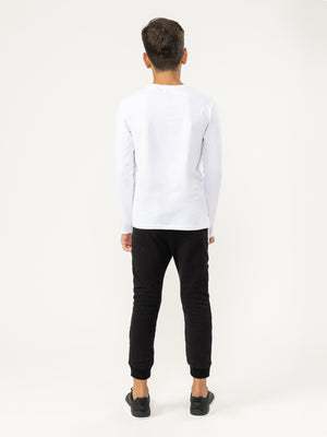 LONG SLEEVE T White / 14