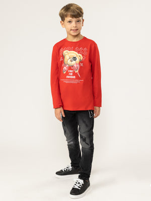 LONG SLEEVE T Red / 14