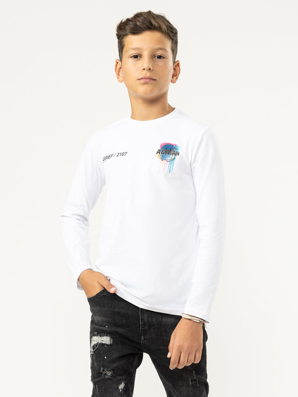 LONG SLEEVE T White / 14