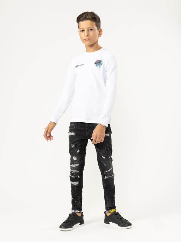 LONG SLEEVE T White / 14