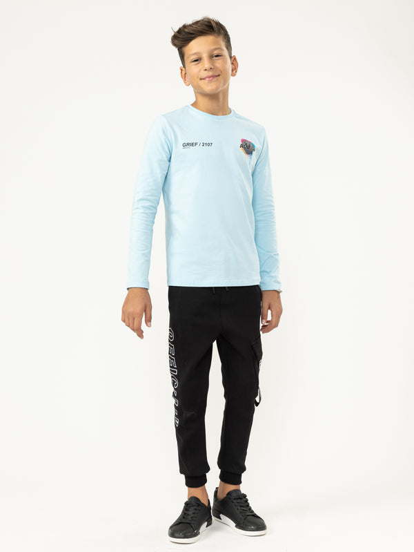 LONG SLEEVE T Light Blue / 14