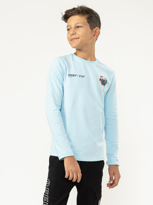 LONG SLEEVE T Light Blue / 14
