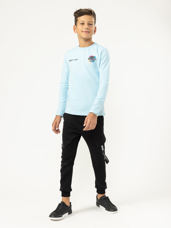 LONG SLEEVE T Light Blue / 14