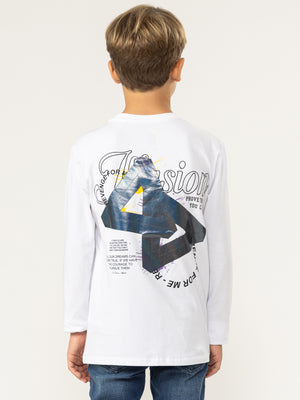 LONG SLEEVE T White / 14