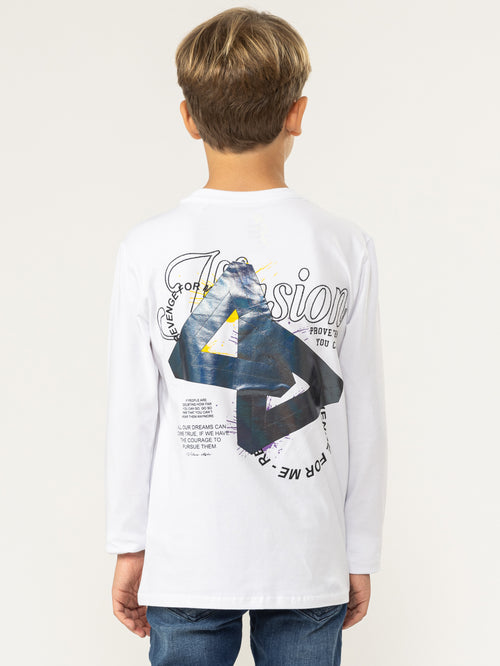 LONG SLEEVE T White / 14