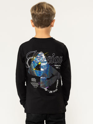 LONG SLEEVE T Black / 14
