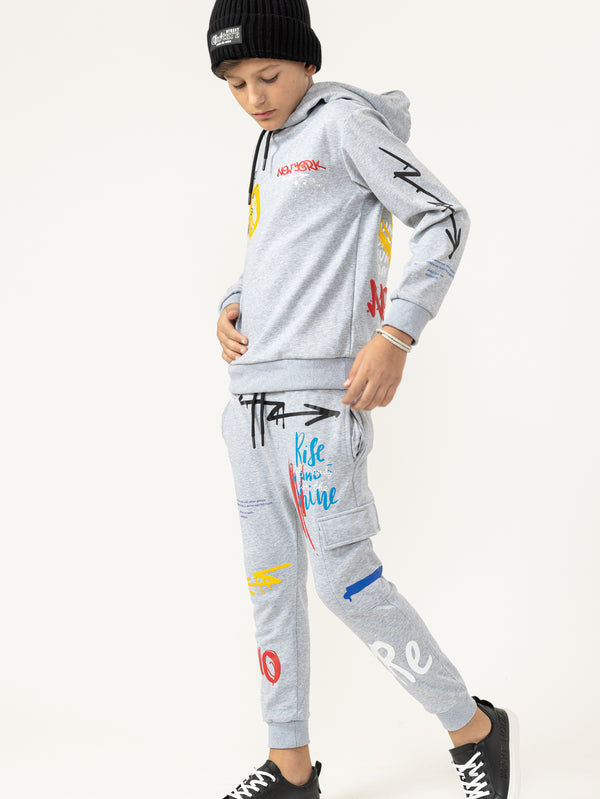 FASHION SET TOP Gray-Melange / 14