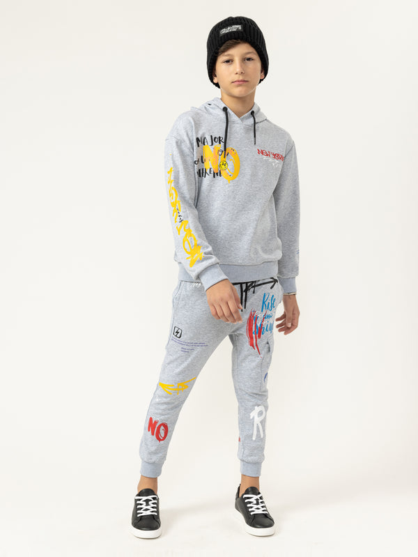 FASHION SET TOP Gray-Melange / 14