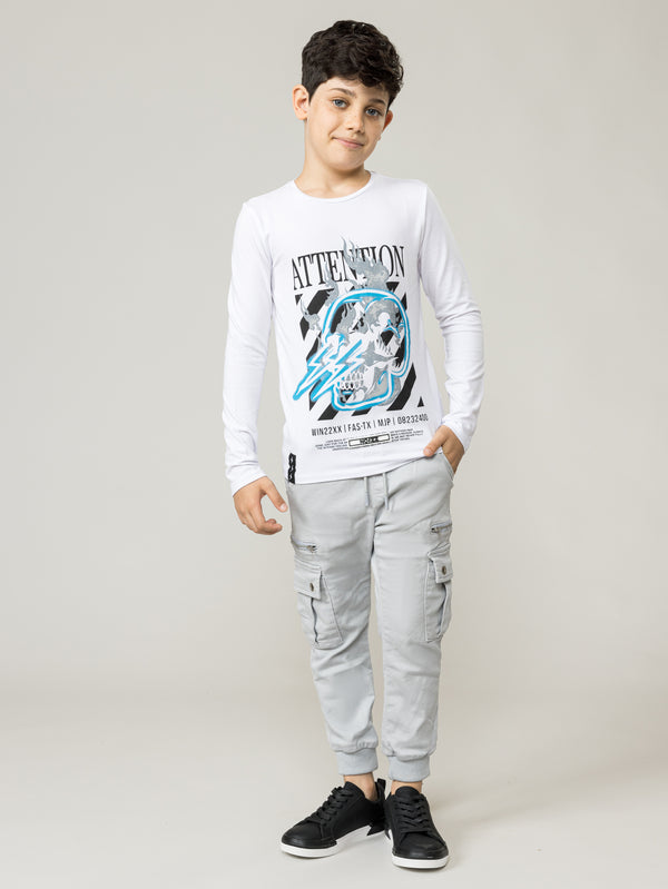LONG SLEEVE T White / 14