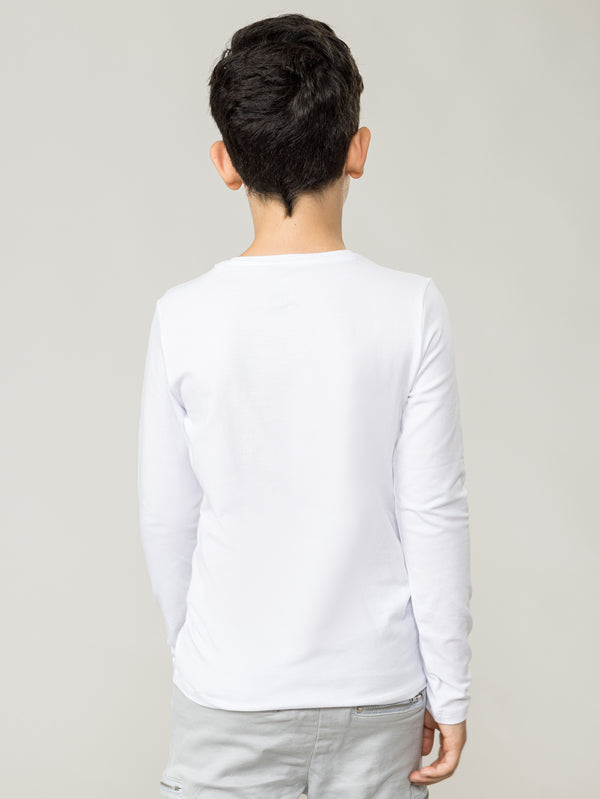 LONG SLEEVE T White / 14