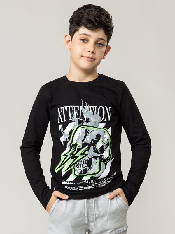 LONG SLEEVE T Black / 14