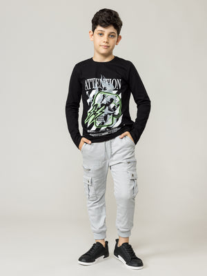 LONG SLEEVE T Black / 14