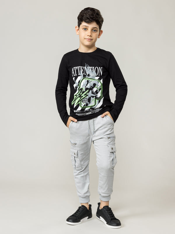 LONG SLEEVE T Black / 14