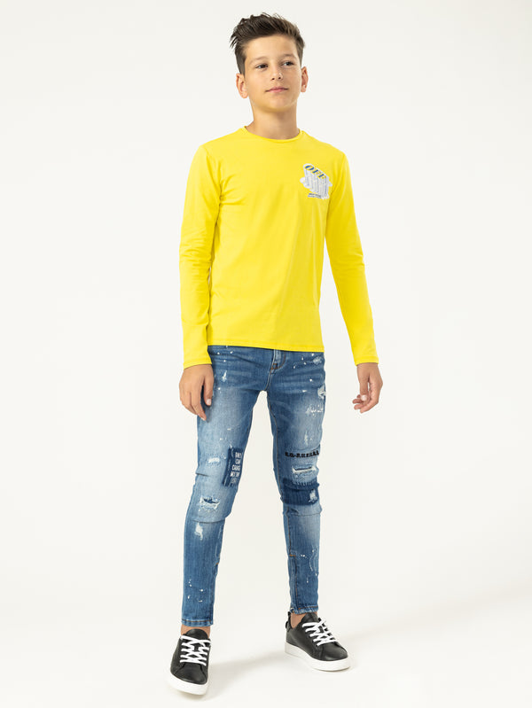 LONG SLEEVE T Yellow / 14