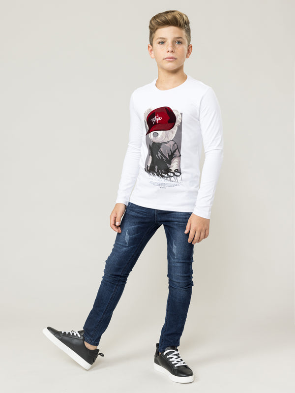 LONG SLEEVE T White / 14