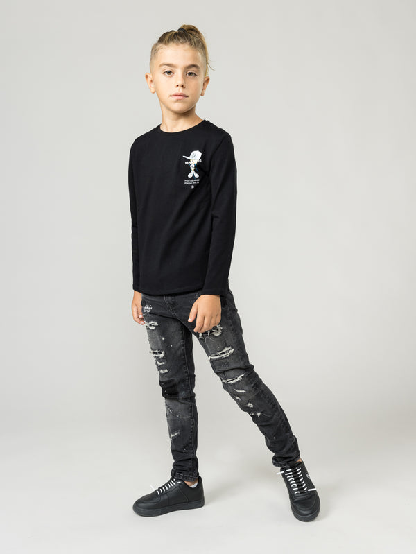 LONG SLEEVE T Black / 14