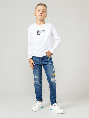 LONG SLEEVE T White / 14