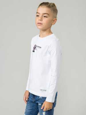 LONG SLEEVE T White / 14