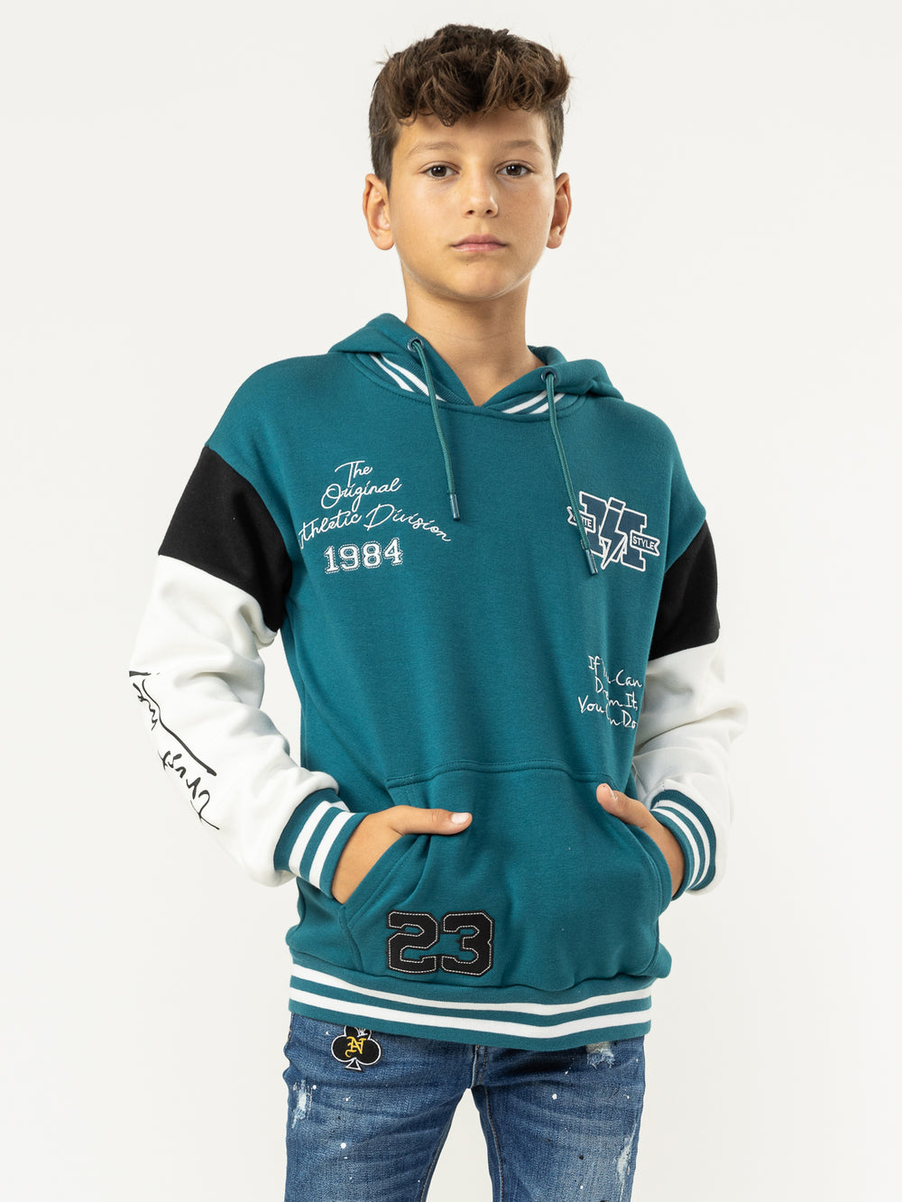 FASHION HOODIE Bottle Green / 14