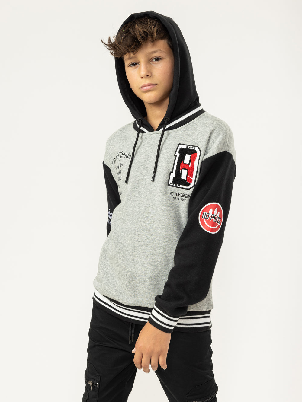 FASHION HOODIE Grey Melange / 14