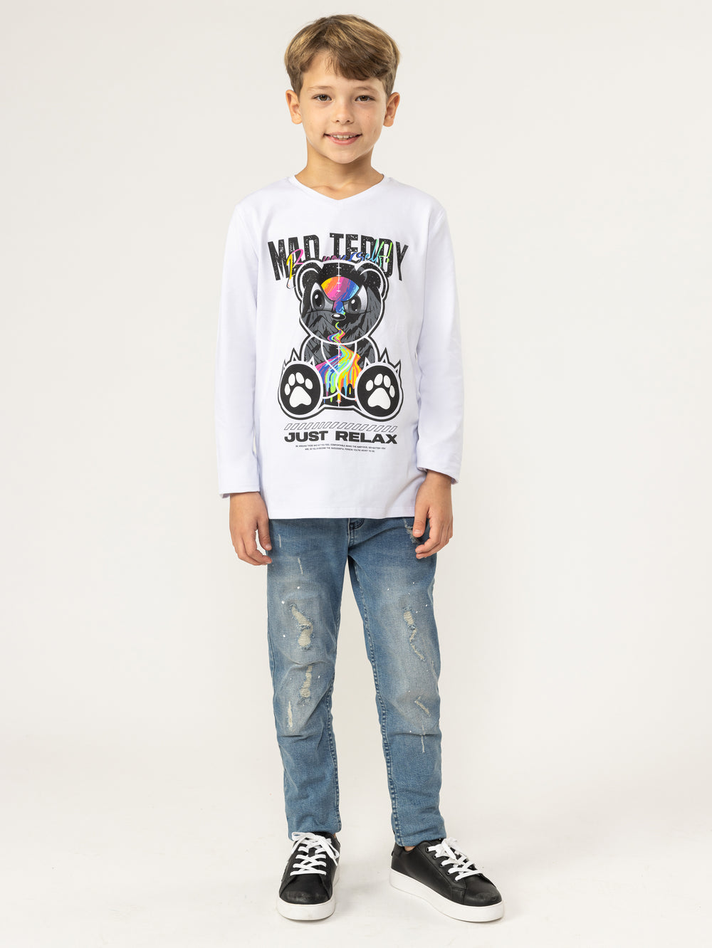 LONG SLEEVE T White / 14