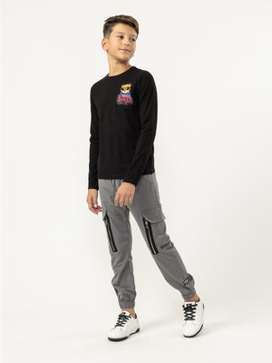 LONG SLEEVE T Black / 14