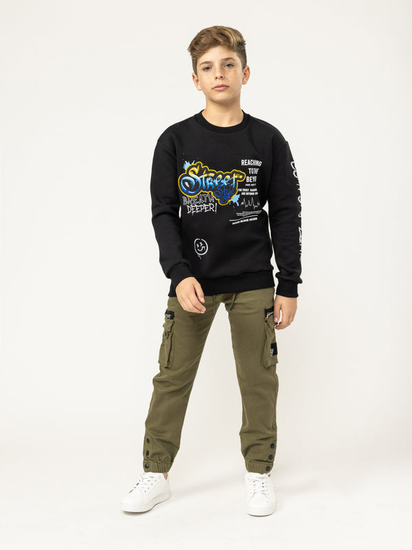 SWEATSHIRT Black / 14