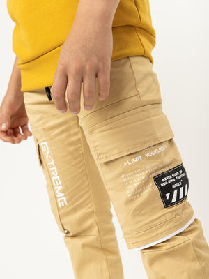 WOVEN PANTS Camel / 14