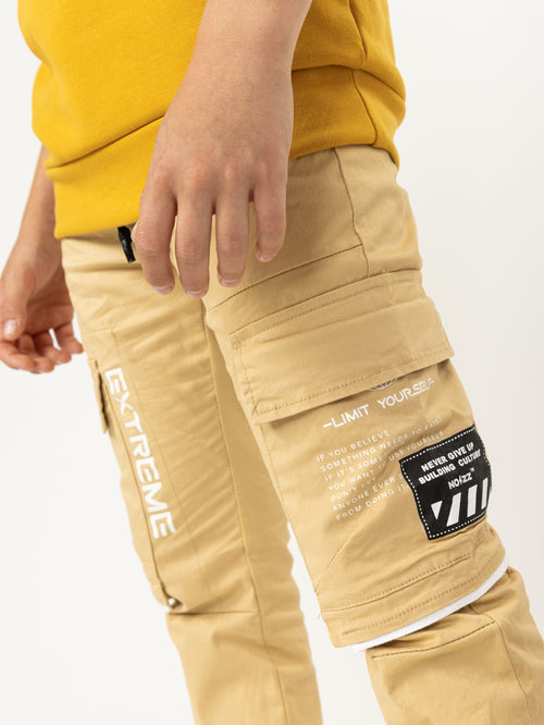 WOVEN PANTS Camel / 14