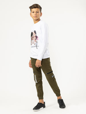WOVEN PANTS Army / 14