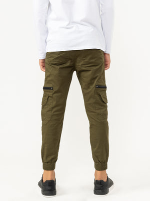 WOVEN PANTS Army / 14