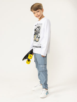 WOVEN PANTS Blue / 14