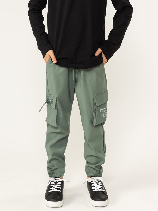 WOVEN PANTS Green / 14