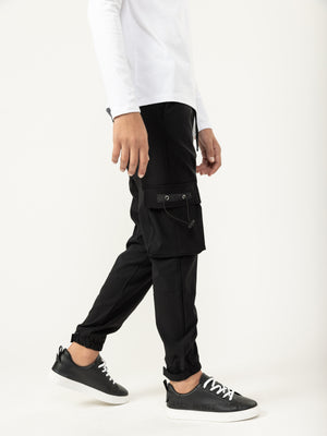 WOVEN PANTS Black / 14