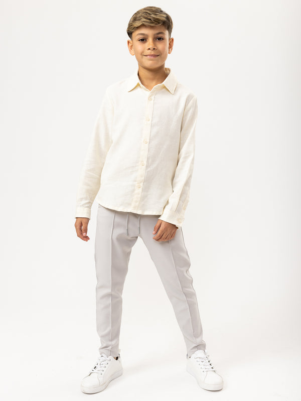 FASHION BUTTONNED SHIRTS Cream / 14