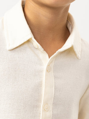 FASHION BUTTONNED SHIRTS Cream / 14
