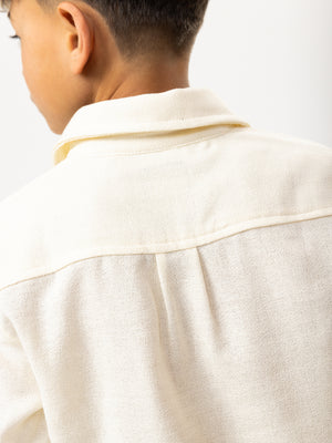 FASHION BUTTONNED SHIRTS Cream / 14