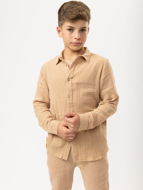 FASHION BUTTONNED SHIRTS Nude / 14