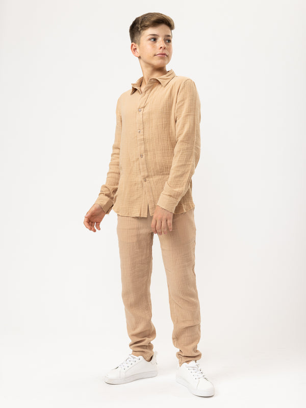 FASHION BUTTONNED SHIRTS Nude / 14