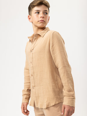FASHION BUTTONNED SHIRTS Nude / 14