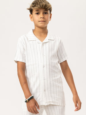 SHORT WOVEN SHIRT Cream / 14