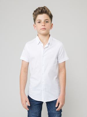 SHORT WOVEN SHIRT White / 14