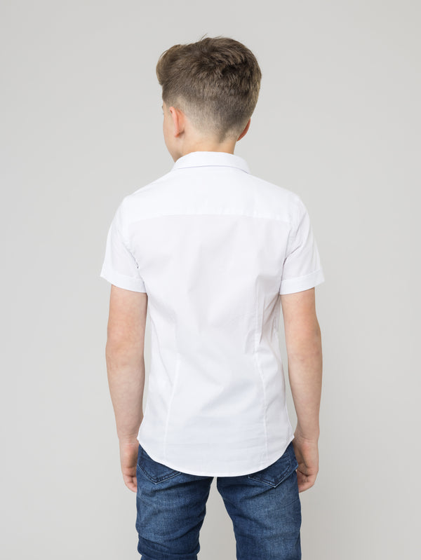 SHORT WOVEN SHIRT White / 14