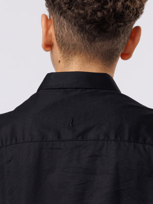 SHORT WOVEN SHIRT Black / 14