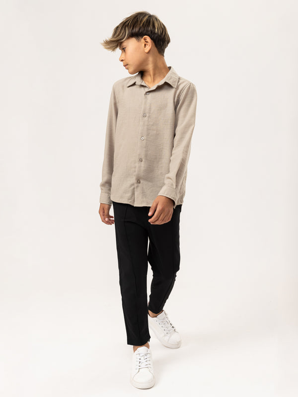 FASHION BUTTONNED SHIRTS Stone / 14