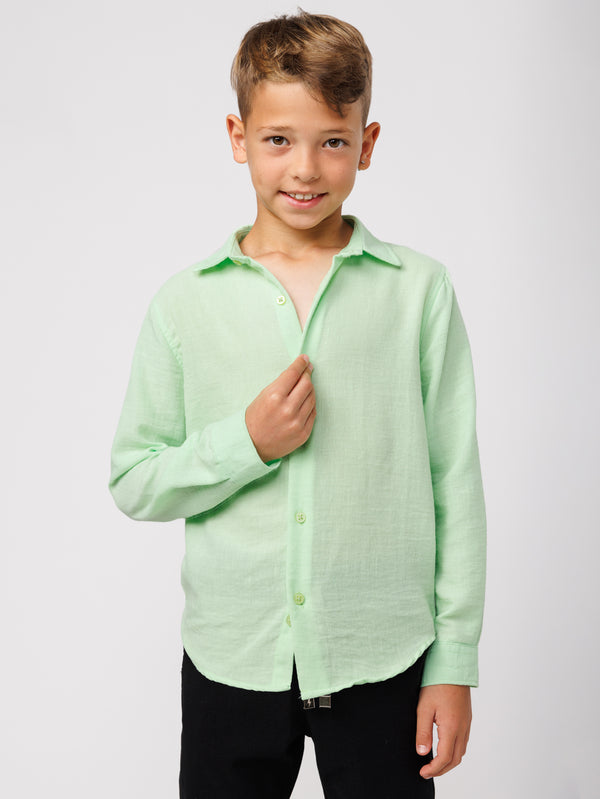 FASHION BUTTONNED SHIRTS Mint / 14
