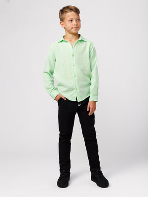 FASHION BUTTONNED SHIRTS Mint / 14