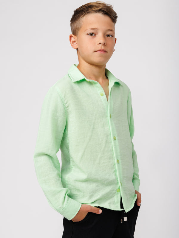 FASHION BUTTONNED SHIRTS Mint / 14